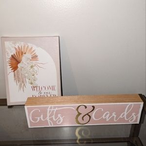 Welcome & Gifts sign